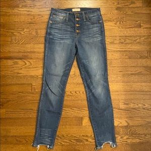 Madewell high rise skinny size 27